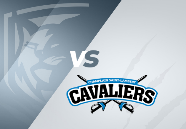 Les Lynx du cégep Édouard-Montpetit vs les Cavaliers du Collège Champlain Saint-Lambert